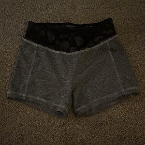 Justice Black and Gray Kids Shorts